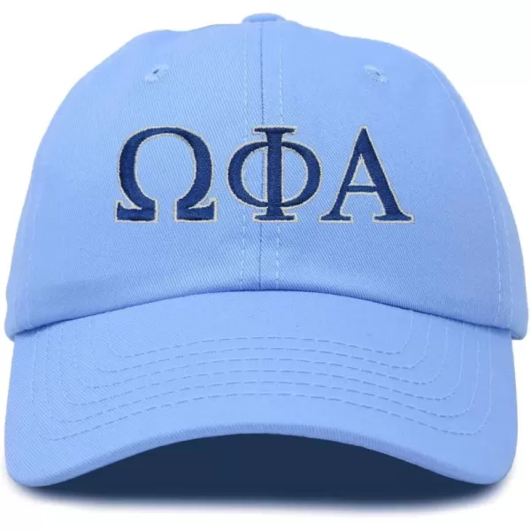 DALIX Omega Phi Alpha Greek Letters Hat Womens Embroidered Baseball Cap
