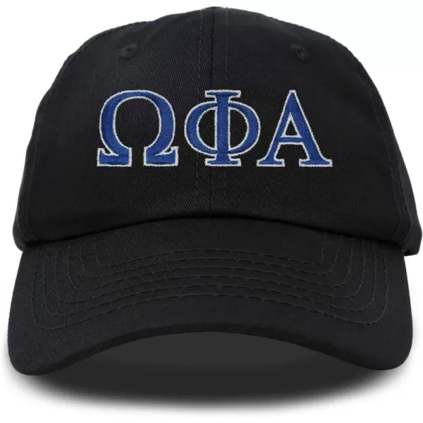 DALIX Omega Phi Alpha Greek Letters Hat Womens Embroidered Baseball Cap