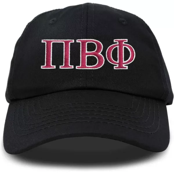 DALIX Pi Beta Phi Greek Letters Hat Womens Embroidered Baseball Cap