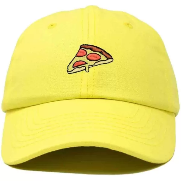 DALIX Pizza Slice Embroidered Dad Cap Cotton Baseball Hat Unisex