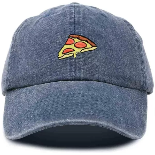 DALIX Pizza Slice Embroidered Dad Cap Cotton Baseball Hat Unisex