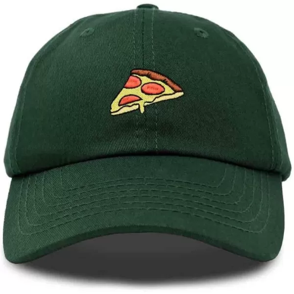 DALIX Pizza Slice Embroidered Dad Cap Cotton Baseball Hat Unisex