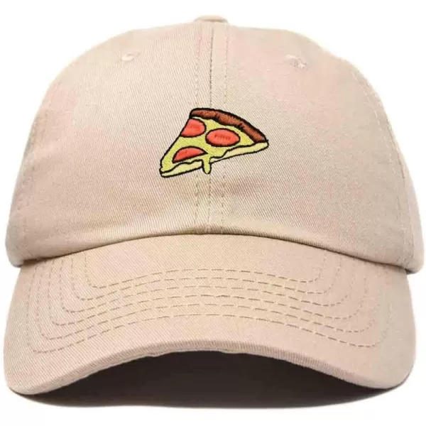 DALIX Pizza Slice Embroidered Dad Cap Cotton Baseball Hat Unisex