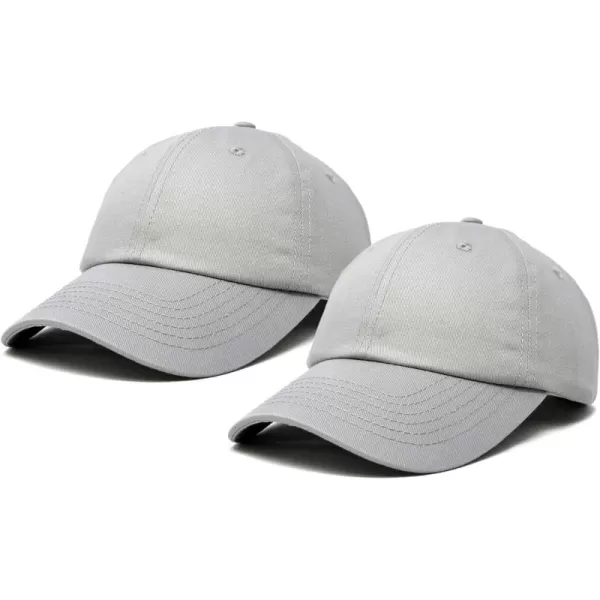 DALIX Plain Dad Hats 2 Pack
