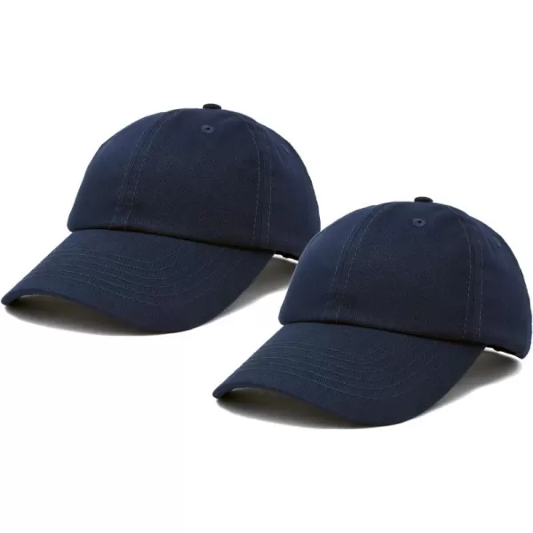 DALIX Plain Dad Hats 2 Pack