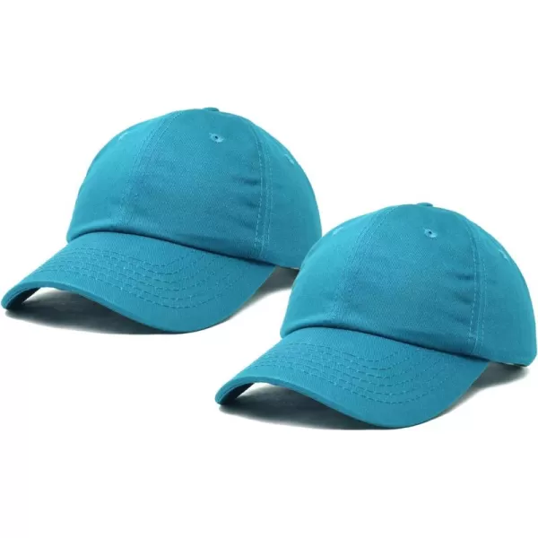 DALIX Plain Dad Hats 2 Pack