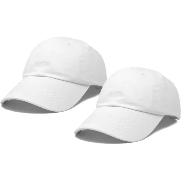 DALIX Plain Dad Hats 2 Pack