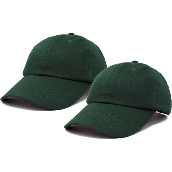 DALIX Plain Dad Hats 2 Pack