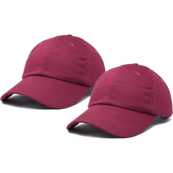 DALIX Plain Dad Hats 2 Pack