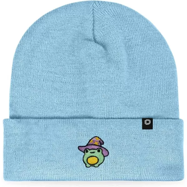 DALIX Sorcerer Frog Embroidered Beanie Hat Knit Cap Cold Weather Womens