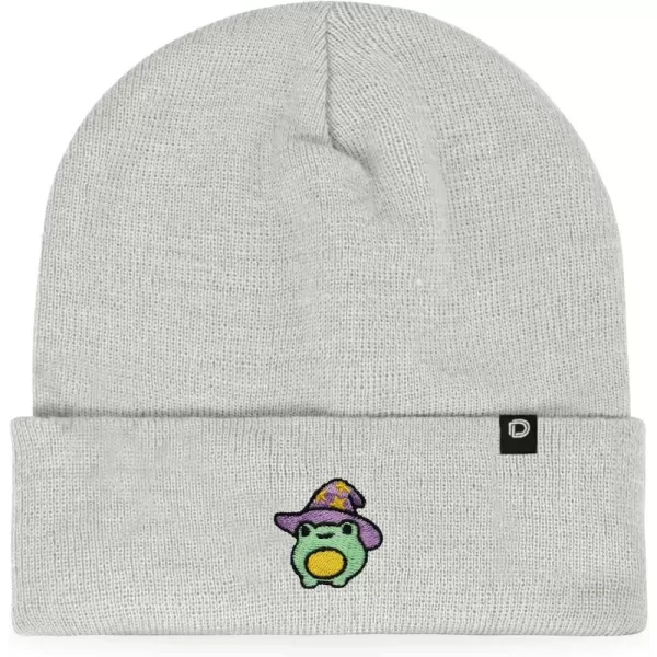 DALIX Sorcerer Frog Embroidered Beanie Hat Knit Cap Cold Weather Womens