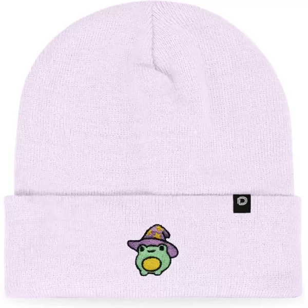 DALIX Sorcerer Frog Embroidered Beanie Hat Knit Cap Cold Weather Womens