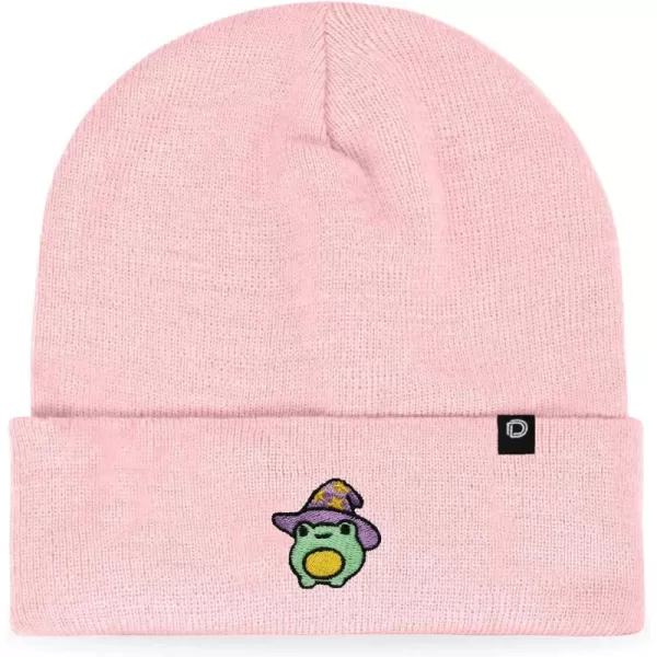 DALIX Sorcerer Frog Embroidered Beanie Hat Knit Cap Cold Weather Womens