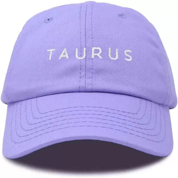 DALIX Taurus Dad Hat Embroidered Zodiac Astrology Cotton Baseball Cap