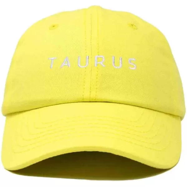DALIX Taurus Dad Hat Embroidered Zodiac Astrology Cotton Baseball Cap
