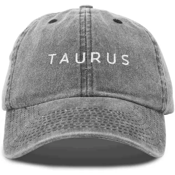 DALIX Taurus Dad Hat Embroidered Zodiac Astrology Cotton Baseball Cap