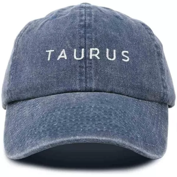 DALIX Taurus Dad Hat Embroidered Zodiac Astrology Cotton Baseball Cap