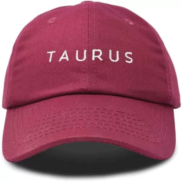 DALIX Taurus Dad Hat Embroidered Zodiac Astrology Cotton Baseball Cap