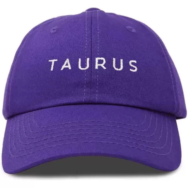 DALIX Taurus Dad Hat Embroidered Zodiac Astrology Cotton Baseball Cap