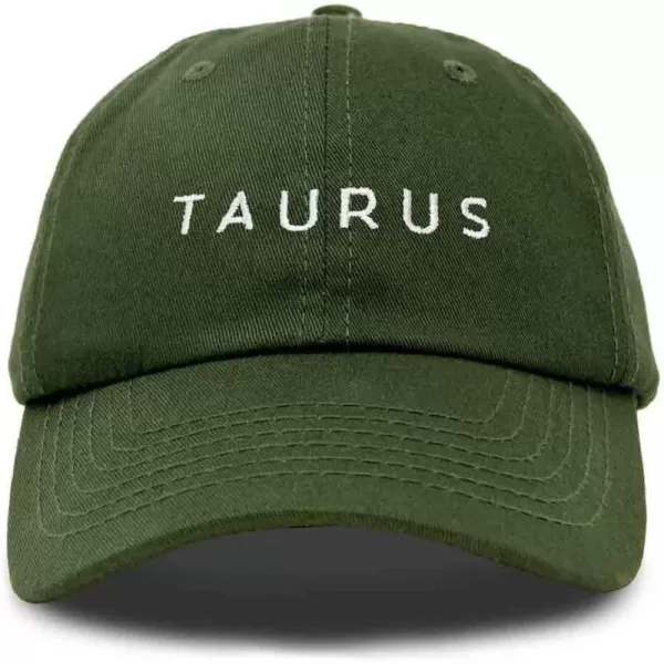 DALIX Taurus Dad Hat Embroidered Zodiac Astrology Cotton Baseball Cap