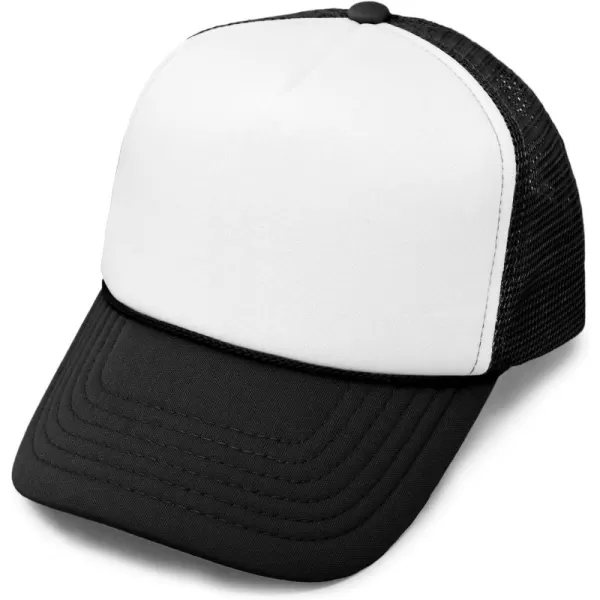 DALIX Youth Mesh Trucker Cap - Adjustable Hat 