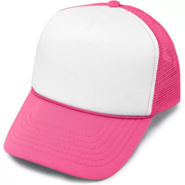 DALIX Youth Mesh Trucker Cap - Adjustable Hat 
