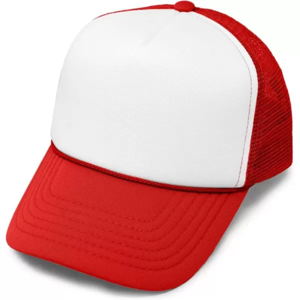 DALIX Youth Mesh Trucker Cap - Adjustable Hat 