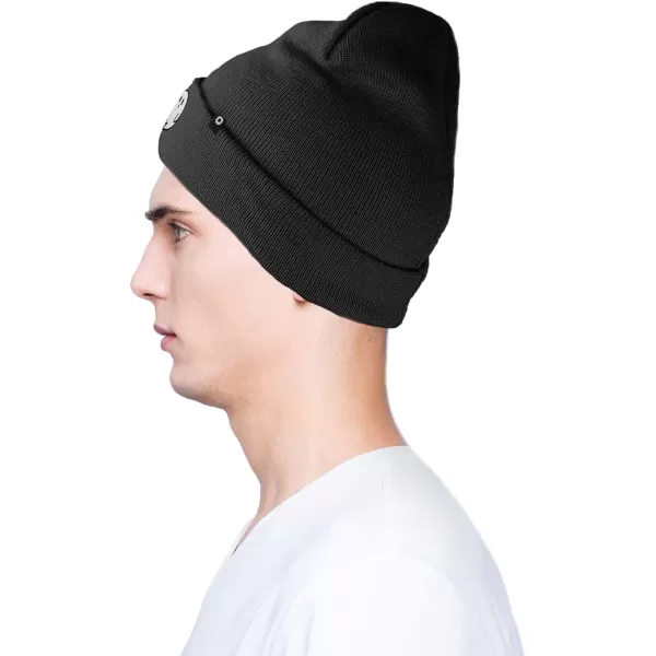DALIX Embroidered Ghost Beanie Cap Cuffed Knit Hat Women