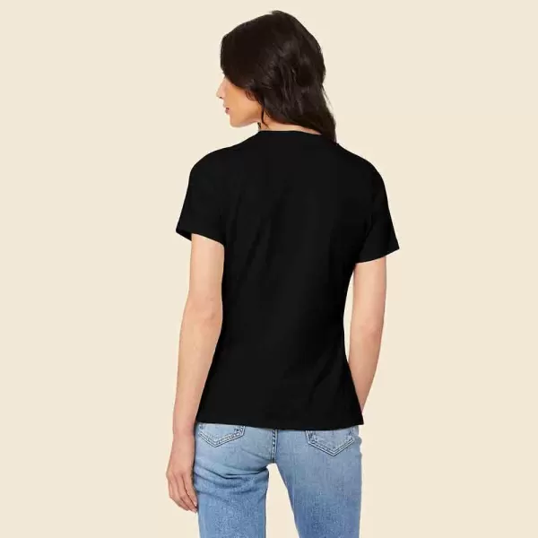 DALIX Heartly Ghost Embroidered Soft Cotton Short Sleeve T Shirt Womens