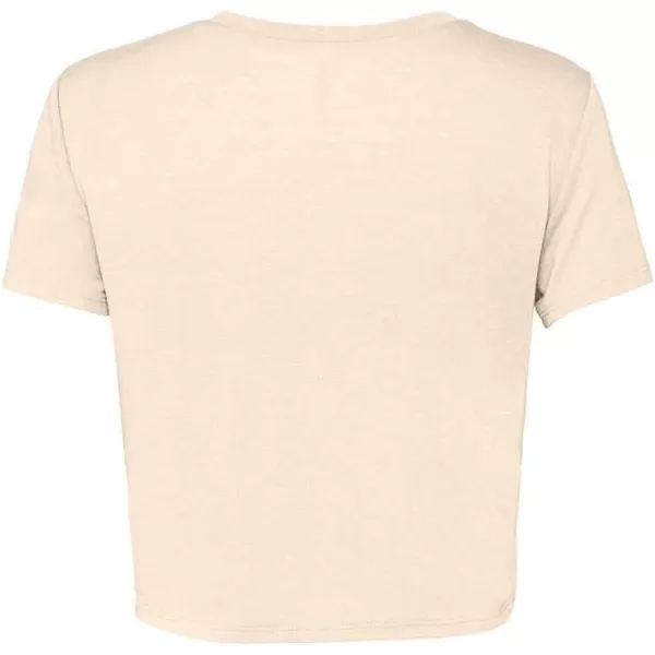 DALIX Cappuccino Embroidered Cropped Flowy Soft Cotton Short Sleeve T Shirt Womens