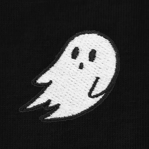 DALIX Ghost Embroidered Cropped Relaxed Cropped Soft Lightweight Loose T Shirt Womens