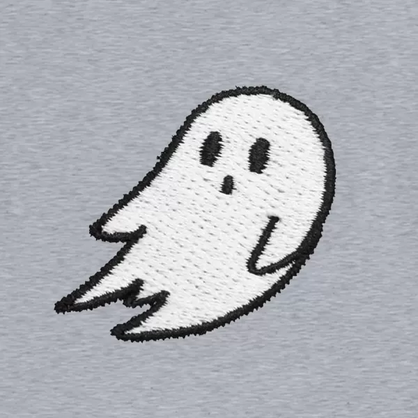 DALIX Ghost Embroidered Cropped Relaxed Cropped Soft Lightweight Loose T Shirt Womens