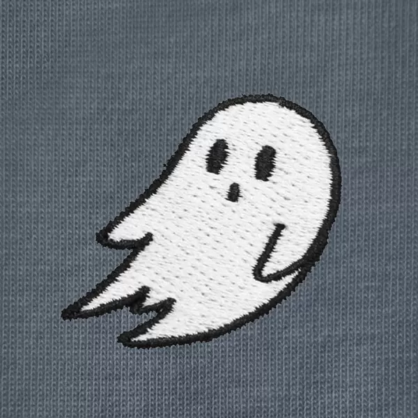 DALIX Ghost Embroidered Soft Cotton Short Sleeve T Shirt Womens