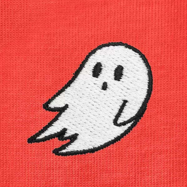 DALIX Ghost Embroidered Soft Cotton Short Sleeve T Shirt Womens