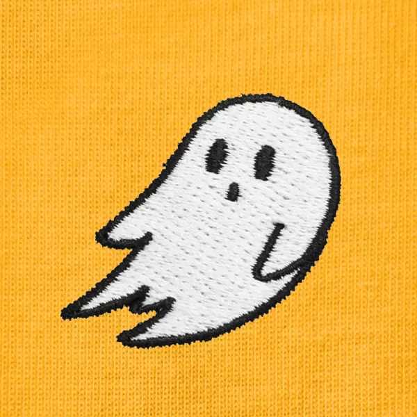 DALIX Ghost Embroidered Soft Cotton Short Sleeve T Shirt Womens