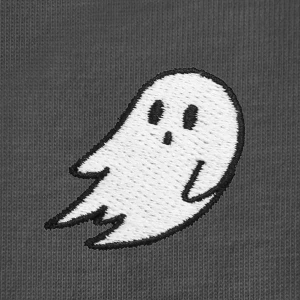 DALIX Ghost Embroidered Soft Cotton Short Sleeve T Shirt Womens
