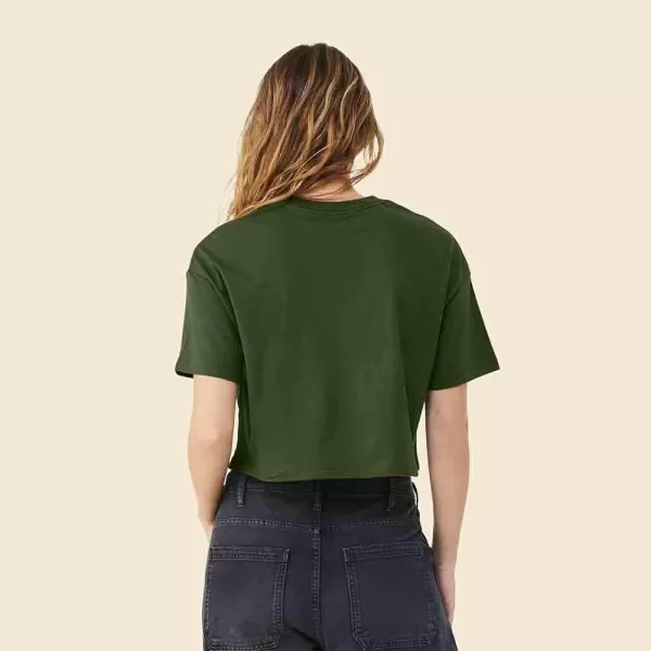DALIX Heartly Ghost Embroidered Cropped Relaxed Cropped Soft Lightweight Loose T Shirt Womens