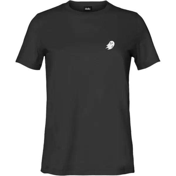 DALIX Ghost Embroidered Soft Cotton Short Sleeve T Shirt Womens