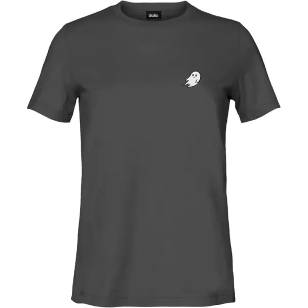DALIX Ghost Embroidered Soft Cotton Short Sleeve T Shirt Womens
