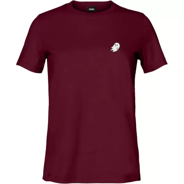 DALIX Ghost Embroidered Soft Cotton Short Sleeve T Shirt Womens