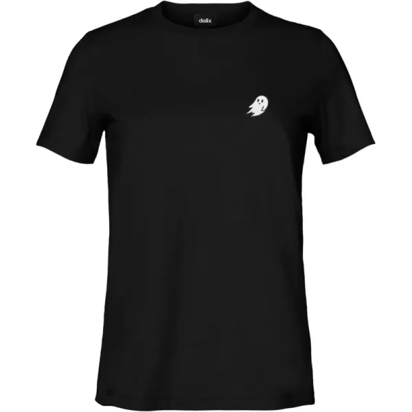 DALIX Ghost Embroidered Soft Cotton Short Sleeve T Shirt Womens