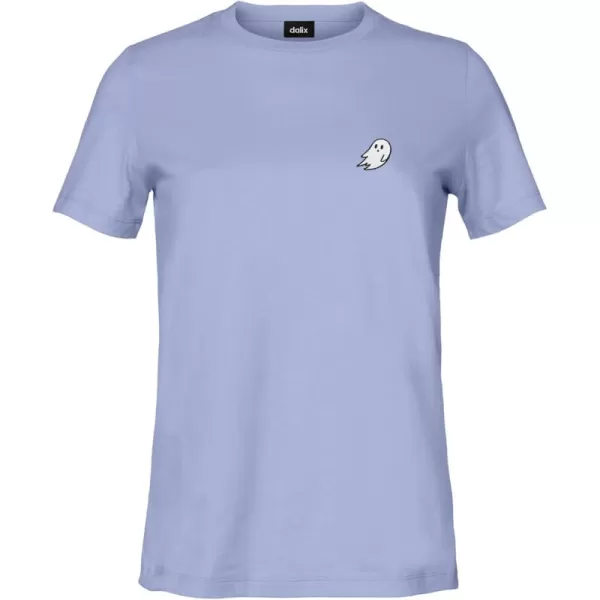 DALIX Ghost Embroidered Soft Cotton Short Sleeve T Shirt Womens