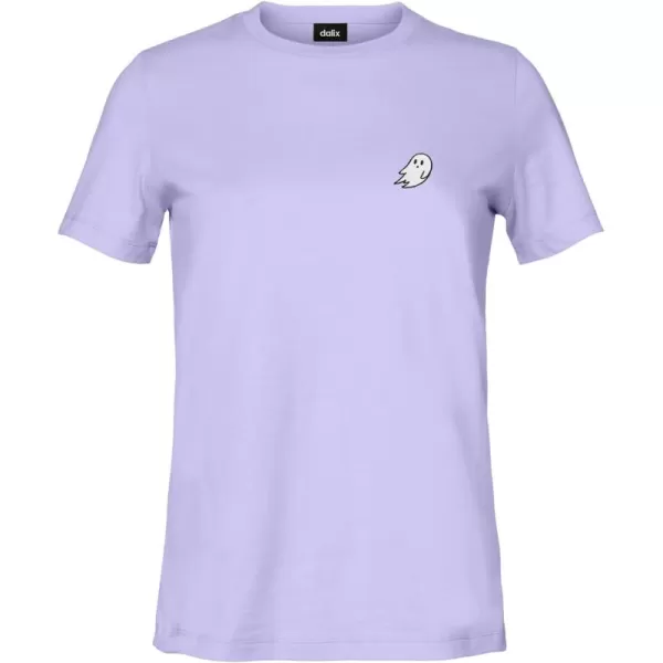 DALIX Ghost Embroidered Soft Cotton Short Sleeve T Shirt Womens