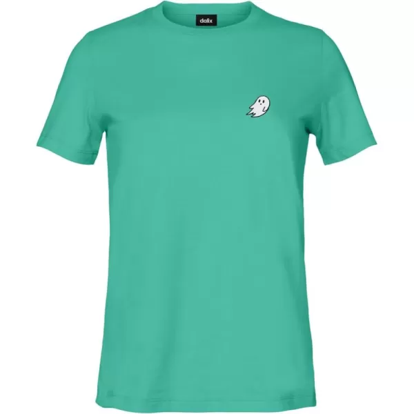 DALIX Ghost Embroidered Soft Cotton Short Sleeve T Shirt Womens