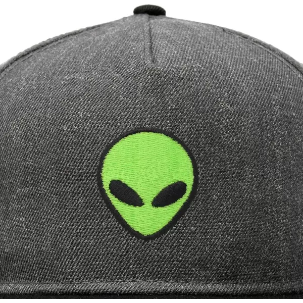 DALIX Alien Snapback Flat Bill Baseball Hat Embroidered Cap Mens