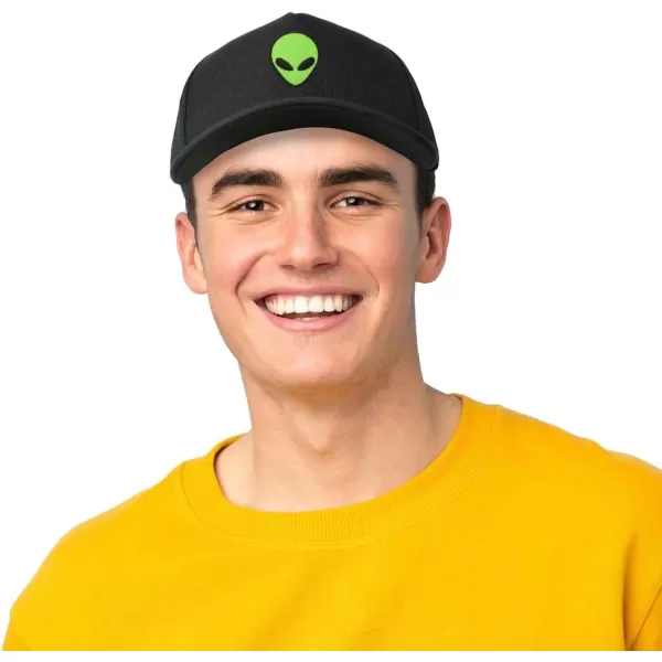 DALIX Alien Snapback Flat Bill Baseball Hat Embroidered Cap Mens
