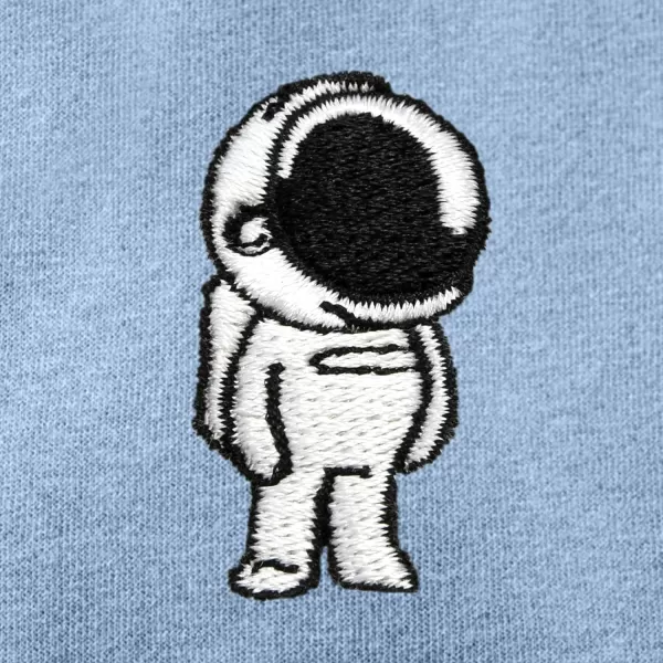 DALIX Astronaut Embroidered Fleece Zip Washed Hoodie Cold Fall Winter Women