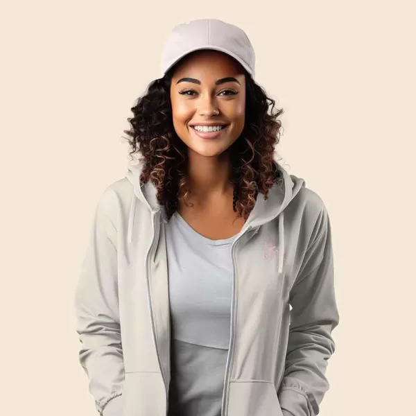 DALIX Be Kind Embroidered Hoodie Fleece Sweatshirt Zip Front Womens