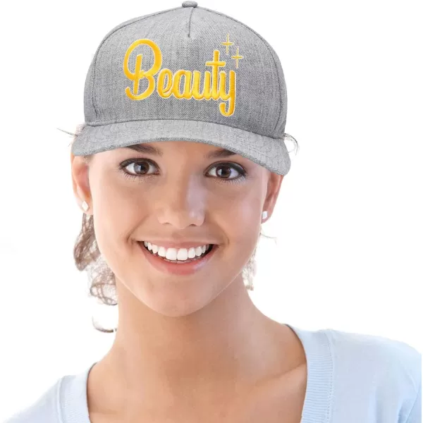DALIX Beauty and Beast Hat Set Men Women Flat Bill Couples Cap