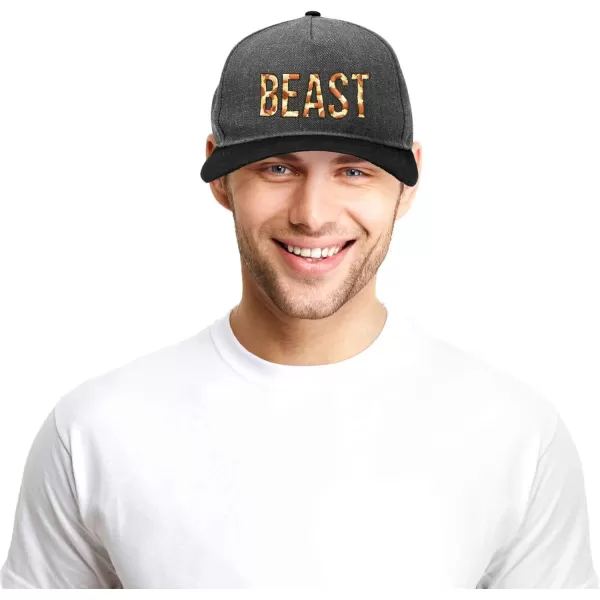 DALIX Beauty and Beast Hat Set Men Women Flat Bill Couples Cap